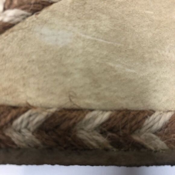 UGG wedge tie up Sherpa lined sandals size 6 - Picture 6 of 12